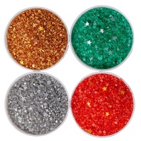 Kit de paillettes comestibles - motifs de Noël, 120 g - PME