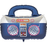 Ballon en forme de radio rétro de 98 x 70,5 cm