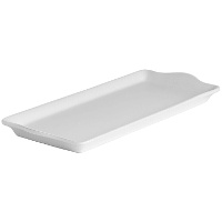 Plat rectangulaire en porcelaine 34,5 x 14,5 cm - Vessia - 4 unités