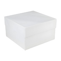 Boîte de 20 x 20 x 15 cm pour gâteau carré - 25 unités