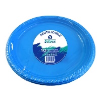 Assiettes en plastique de 26 cm de couleur - 10 unités