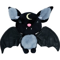 Peluche chauve-souris avec ailes et croissant de lune - 33 x 34 cm