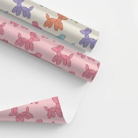 Papier cadeau Chiens en ballon 2 x 0,70 m - 1 rouleau