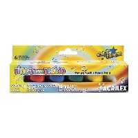 Peinture textile mate de 15 ml - Acrilex - 6 unités