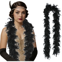 Boa en plumes 80 g - coloris variés