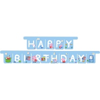 Guirlande « Happy Birthday » Peppa Pig