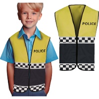 Gilet de police jaune pour enfant