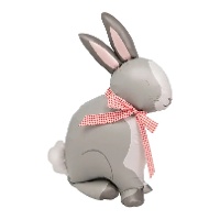 Ballon en forme de lapin assis en 3D de 75 x 53 cm