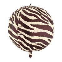 Ballon orbz à motif zèbre 50 cm