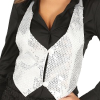 Gilet à paillettes pour femme