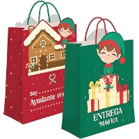 Sac cadeau 14 x 11,5 x 6,7 cm Elfo - 1 unité