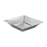 Assiettes creuses métallisées en plastique de 17 cm - 4 unités