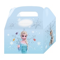 Boîte en carton Frozen bleue - lot de 4